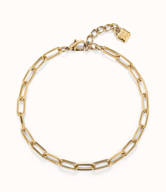 Short oval link chain necklace
