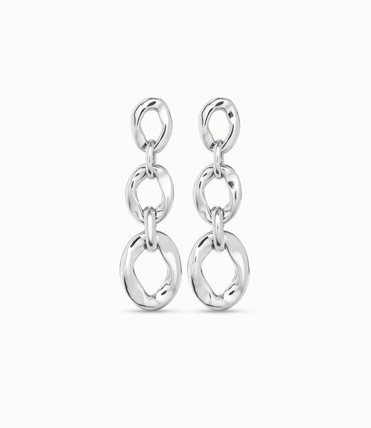 Drop earrings with 3 links