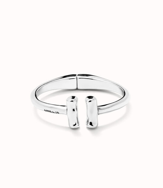 Bangle bracelet with two tubes