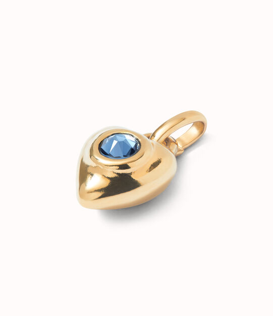 Charm with blue crystal