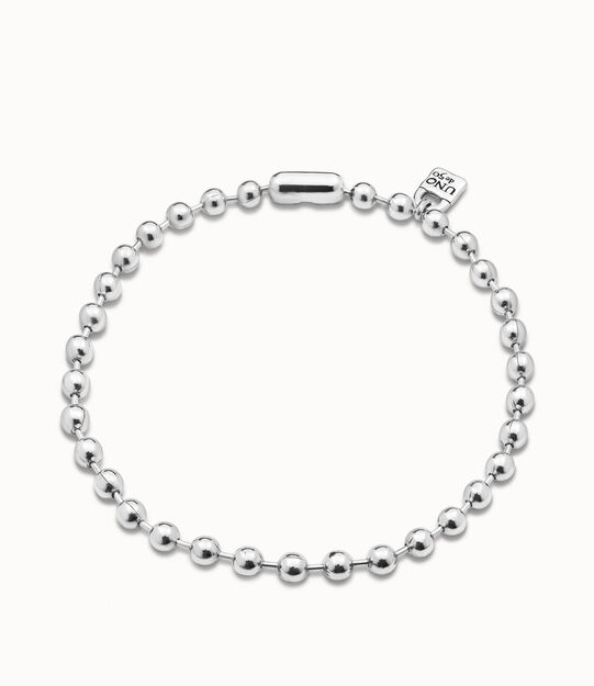 Short beaded necklace with padlock