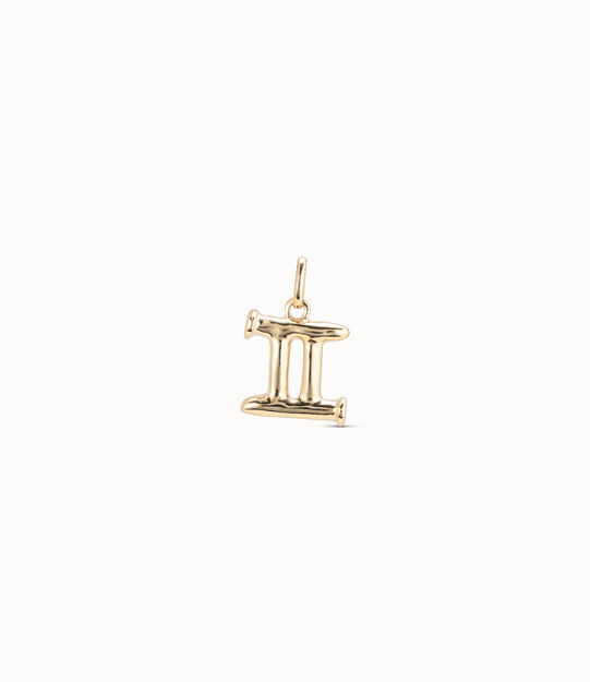 Gemini shaped charm