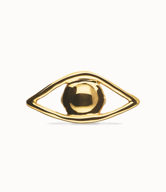 Big eye-shaped ring