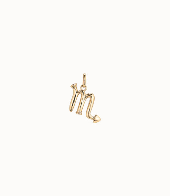Scorpio shaped charm
