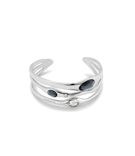 Bangle bracelet with crystals