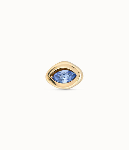 Single Stud Earring With Blue Stone