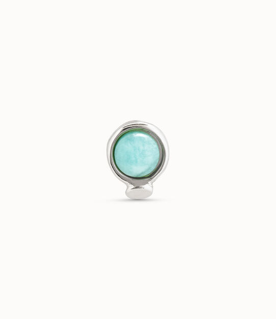 Single Stud Earring With Blue Crystal