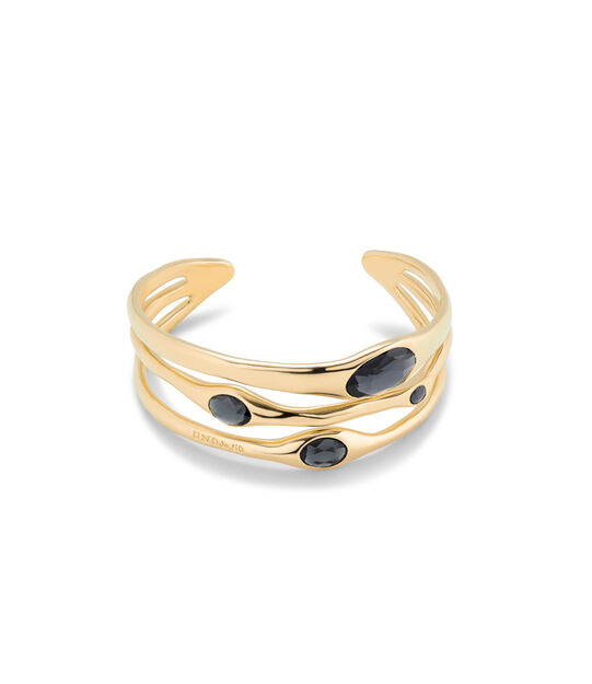 Bangle bracelet with crystals