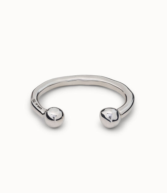 Bangle bracelet with double ball