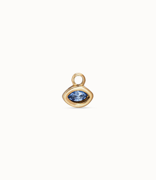 Single Hoop Charm  With A Crystal