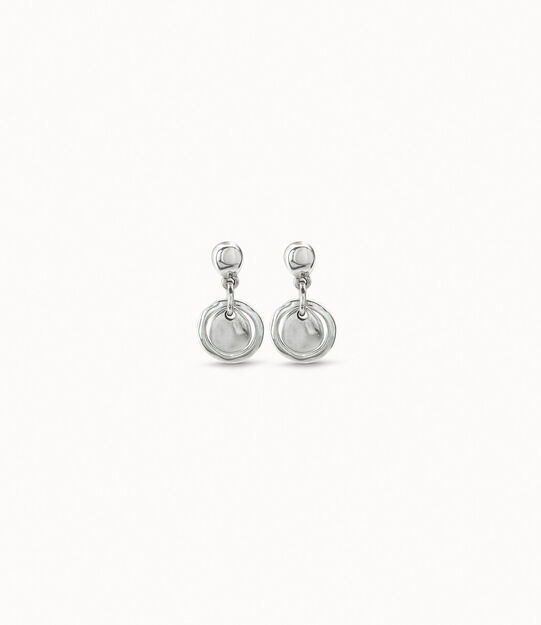 Circle drop earrings