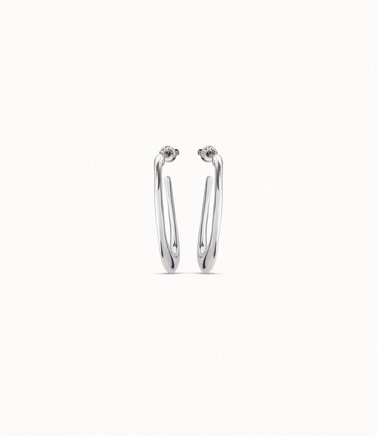 Oval hoop earrings