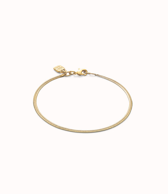 Flat snake chain bracelet