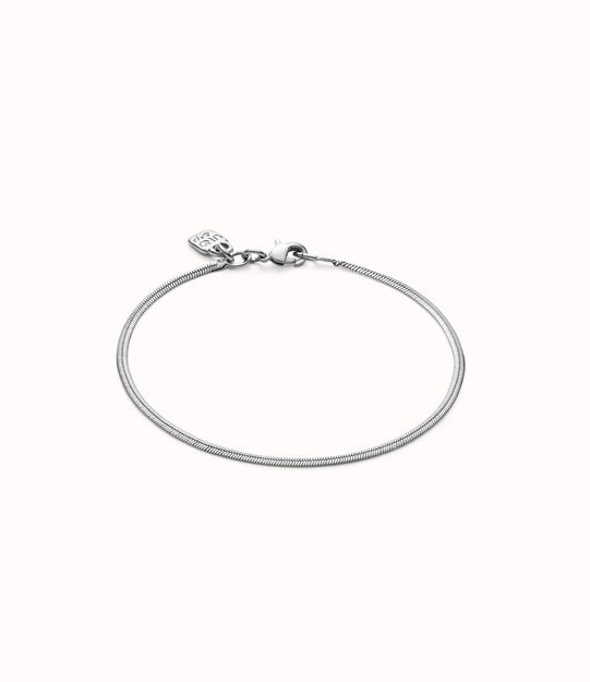 Flat snake chain bracelet