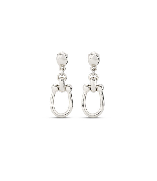 Drop earrings with medium sized link