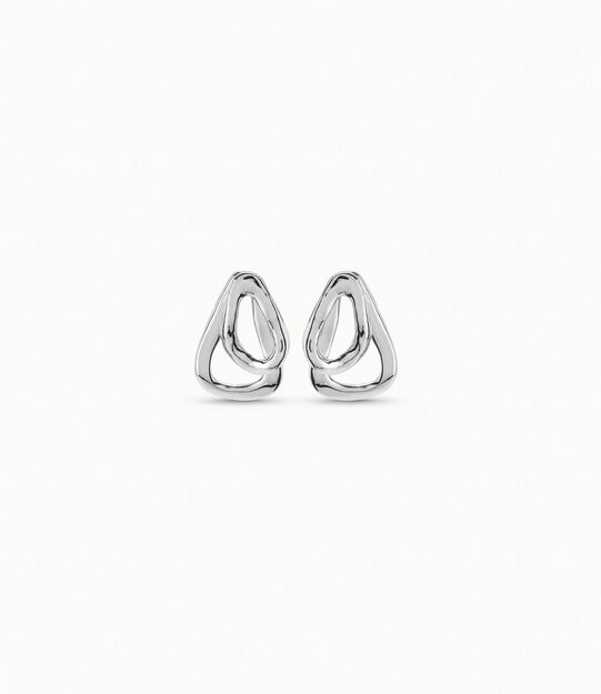 Earrings with 2 overlapping links