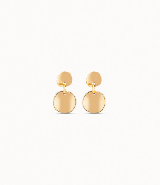 Circle drop earrings