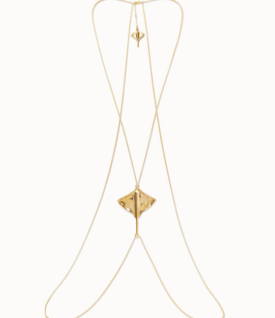 Body chain with manta ray