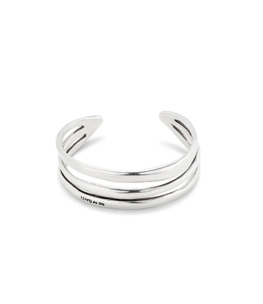 Triple strand cuff bracelet