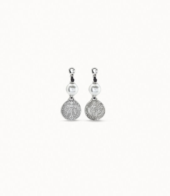 Drop earrings with pearl