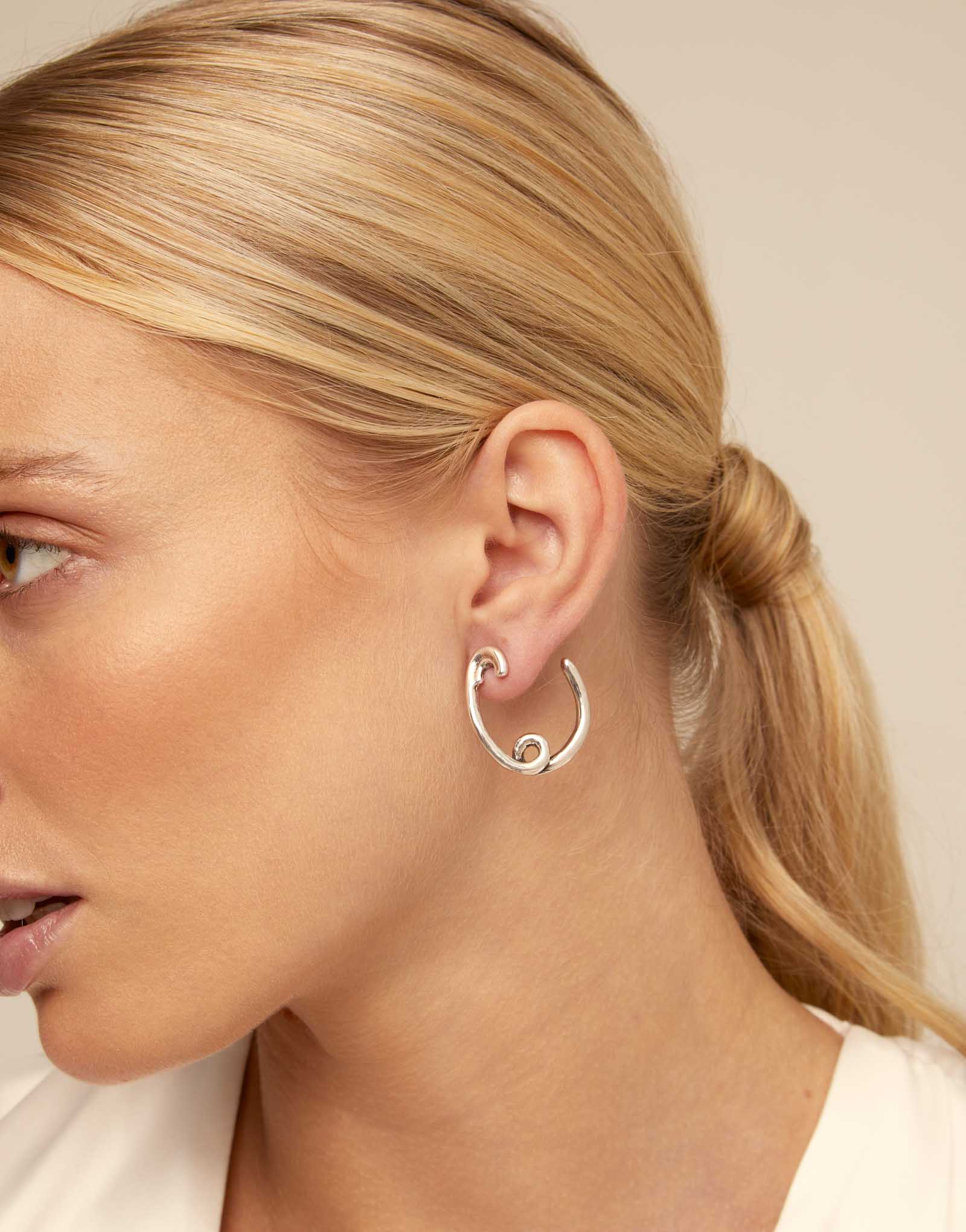 EarRing Infinite, Silver, large thumbnail