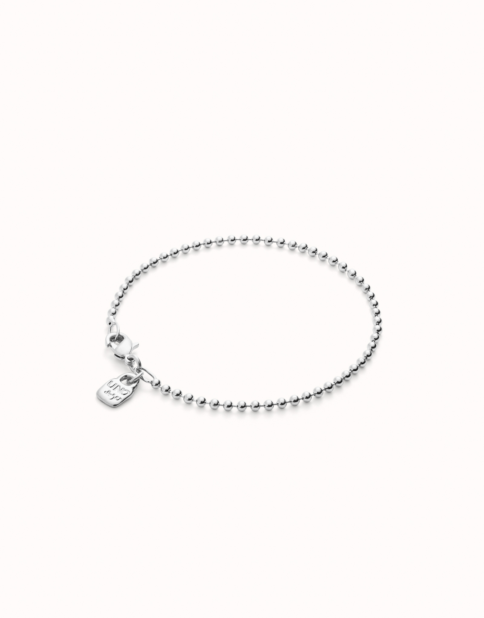 Beaded chain charm bracelet, Silver, large thumbnail