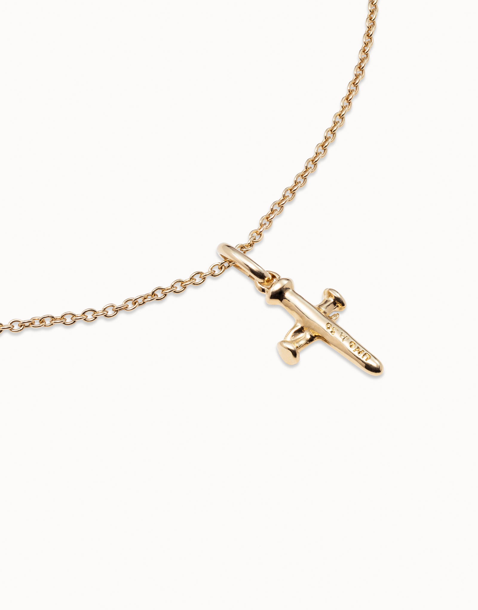 Medium sized cross Charm, Golden, large thumbnail