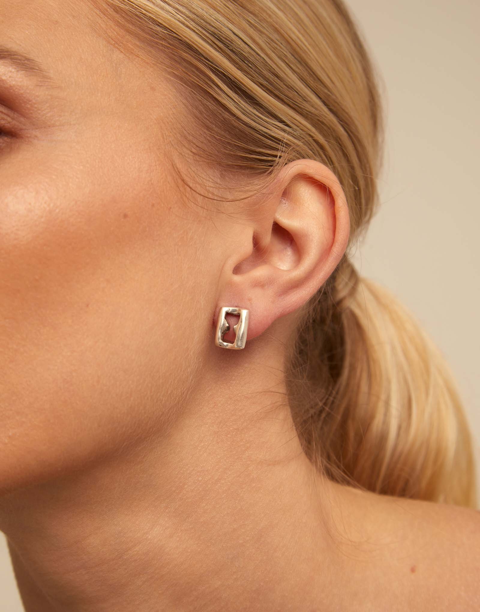 Boucles d'oreilles Yes sir, Argent, large thumbnail