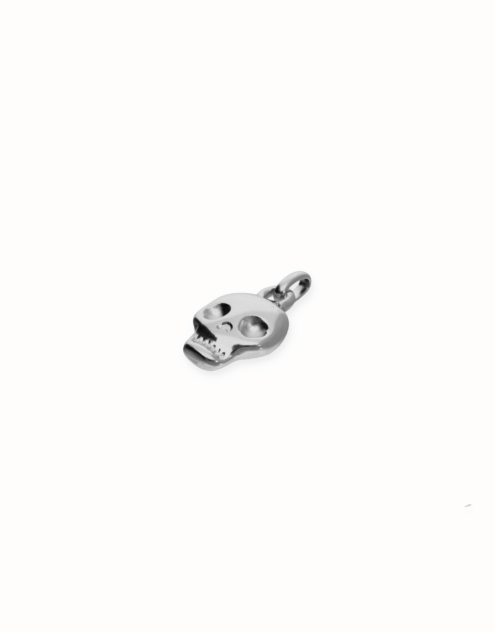 Skull shaped charm, Silver, large thumbnail