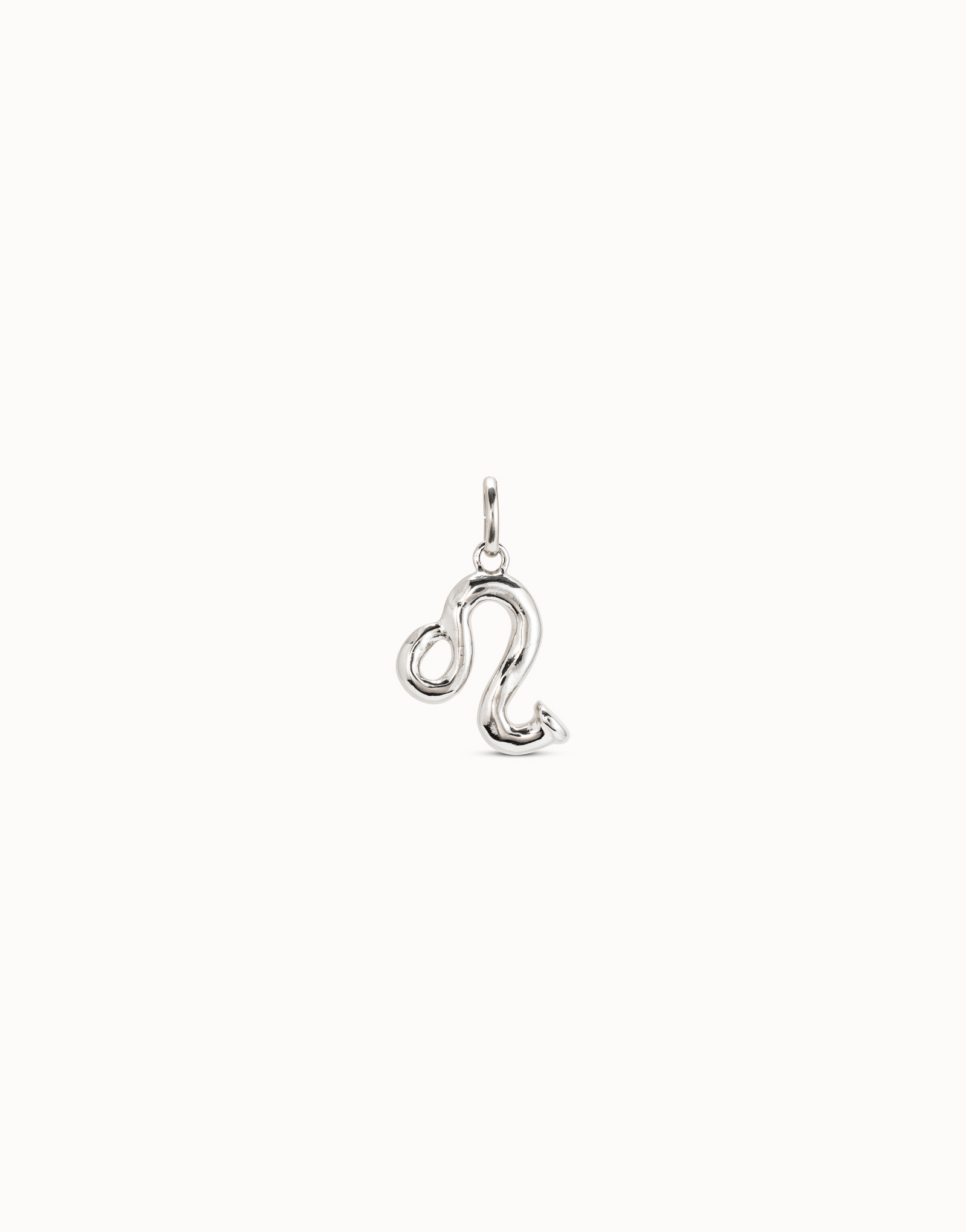 Leo shaped charm, Silver, large thumbnail