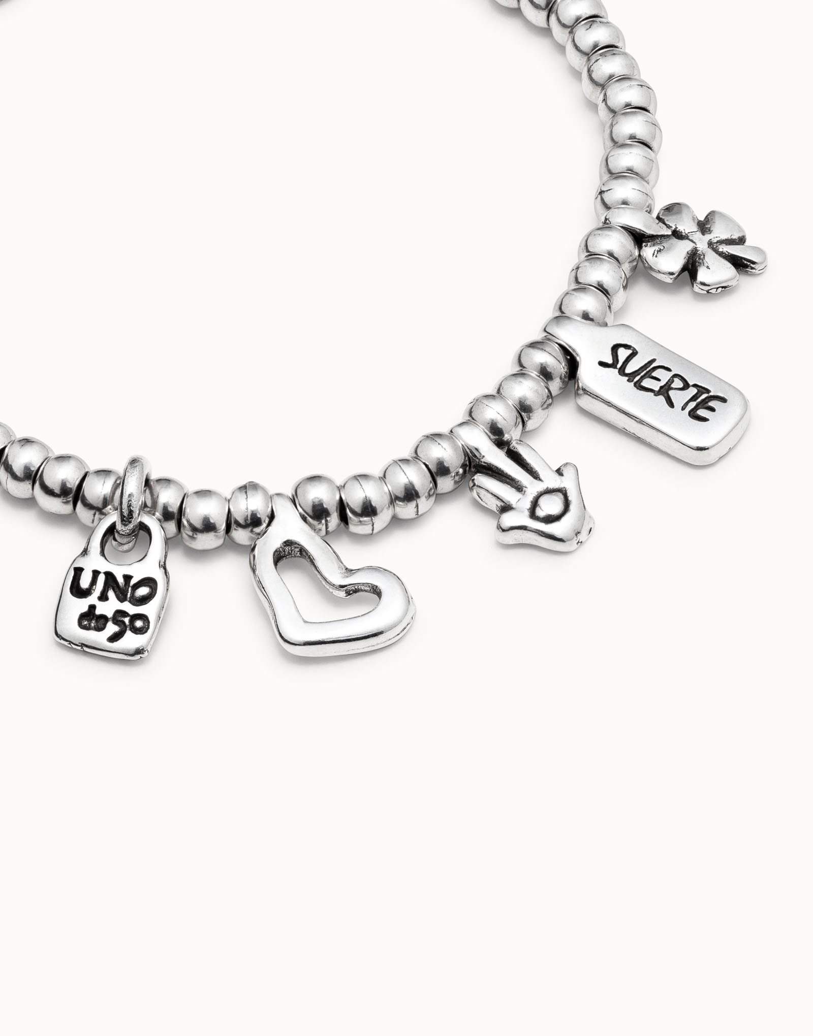 Beaded bracelet with charms, , large thumbnail