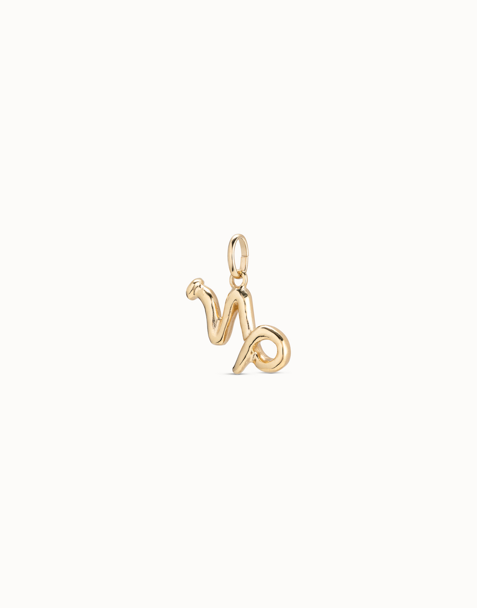 Capricorn shaped charm, Golden, large thumbnail