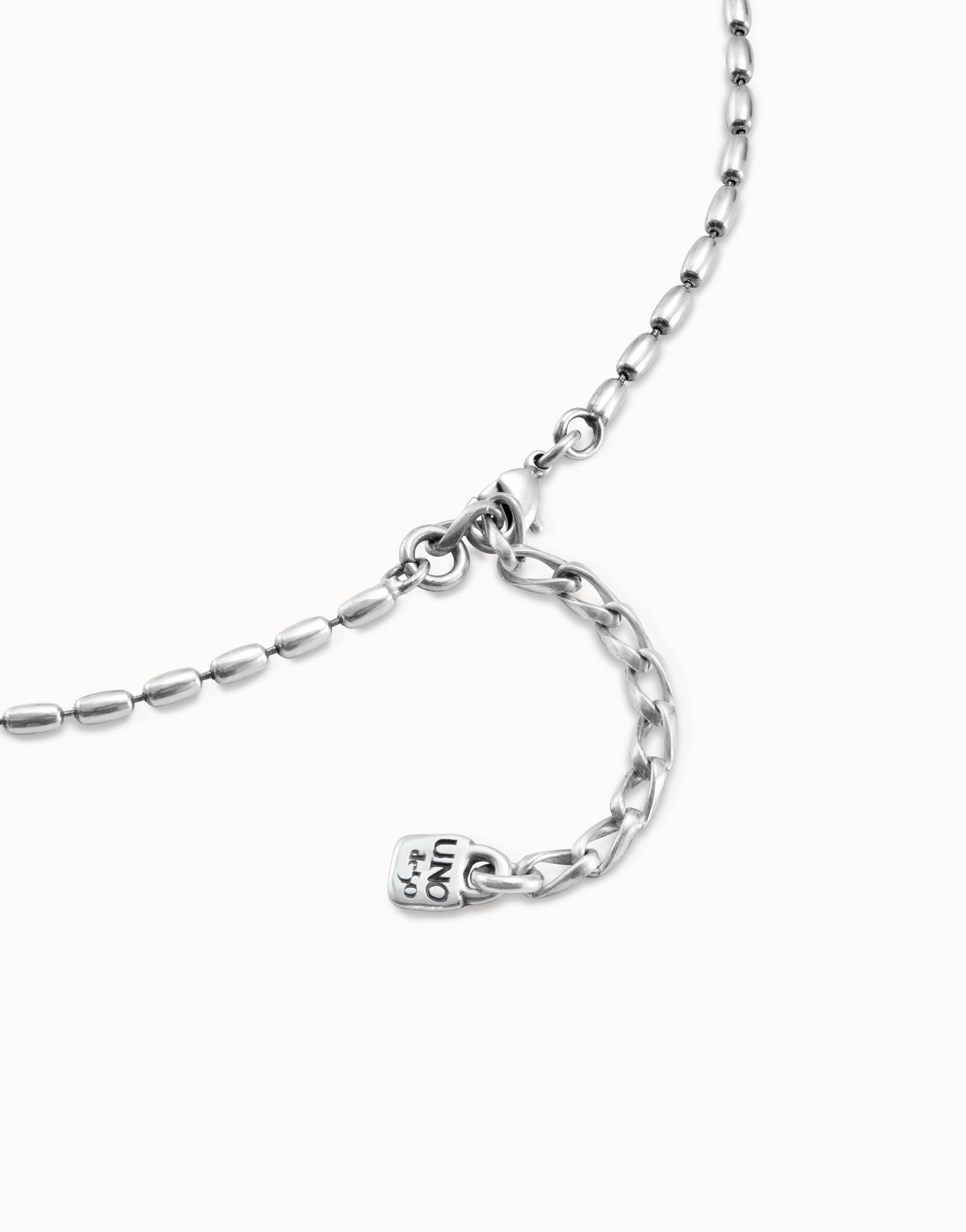 Short oval link chain necklace, Silver, large thumbnail