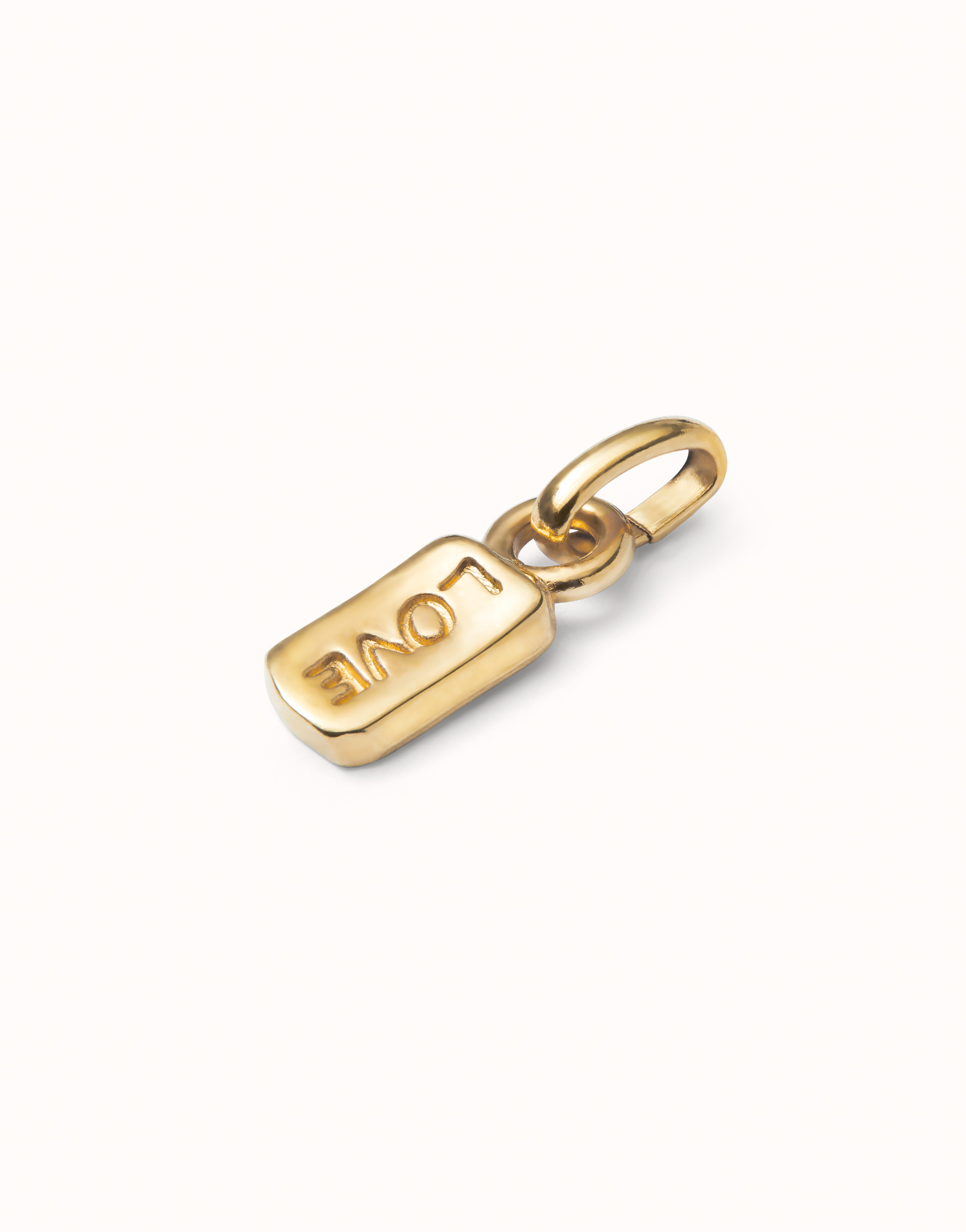 Charm with the word “love”, Golden, large thumbnail