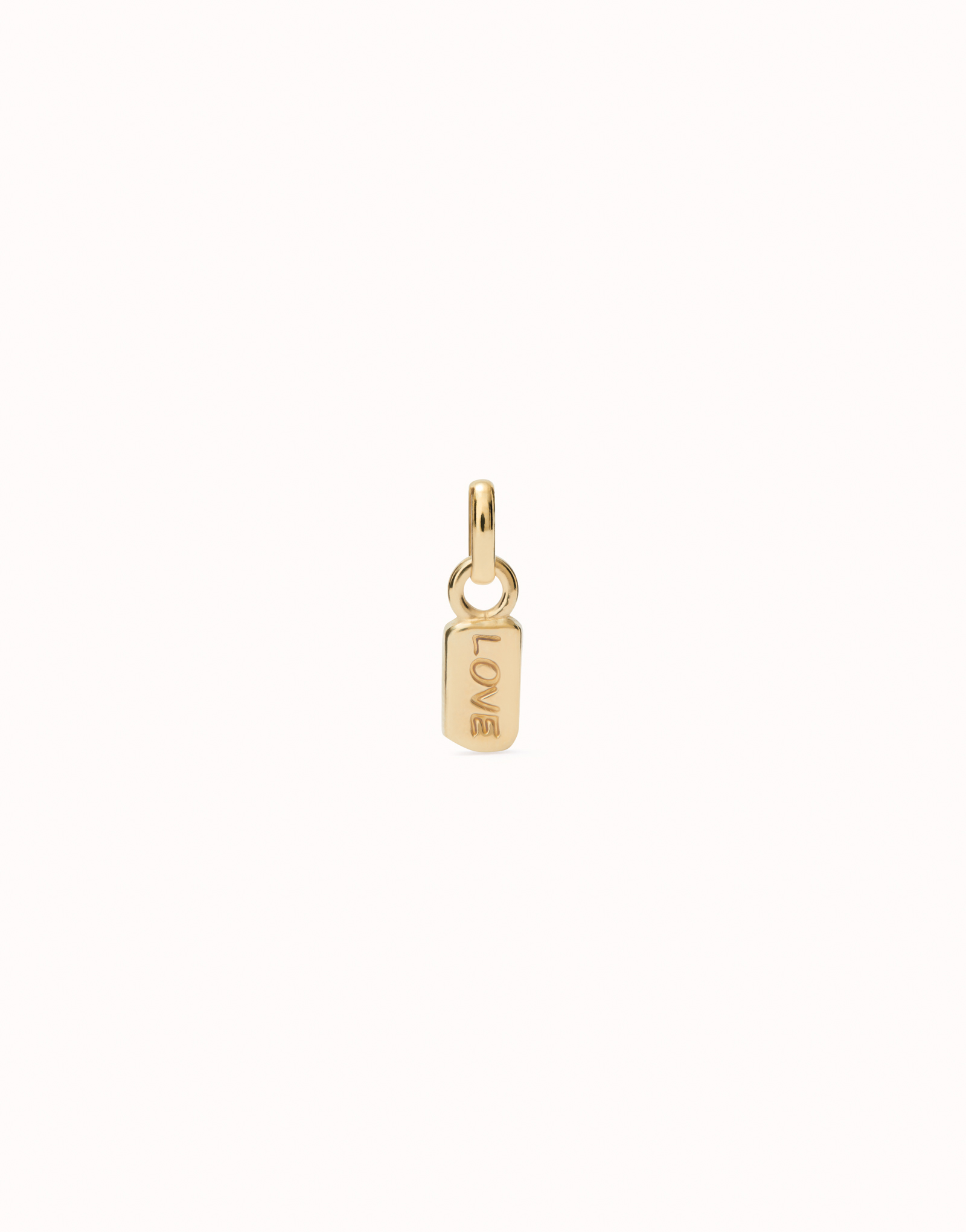Charm with the word “love”, Golden, large thumbnail