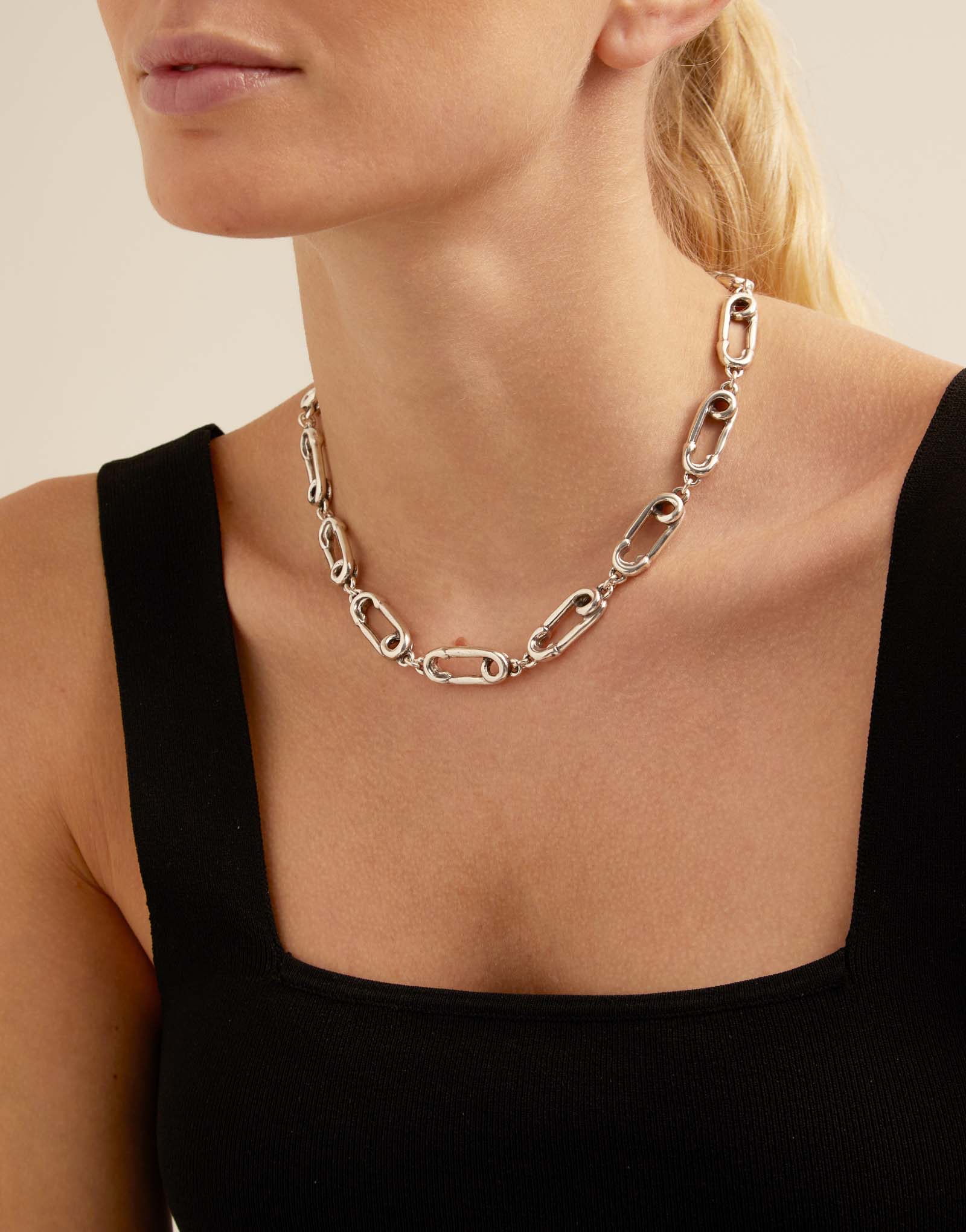 Necklace Infinite, Silver, large thumbnail
