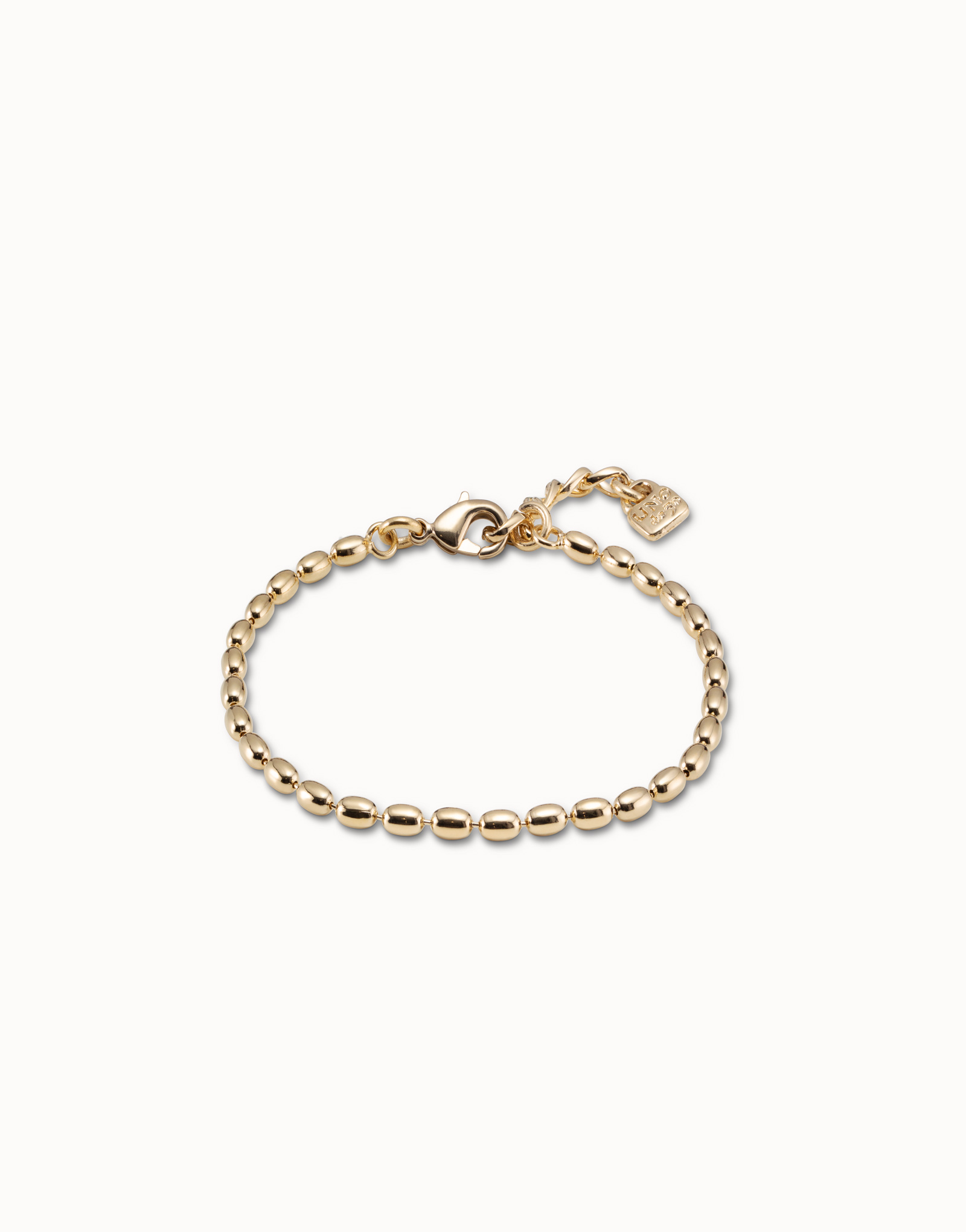 Oval link chain charm bracelet, Golden, large thumbnail