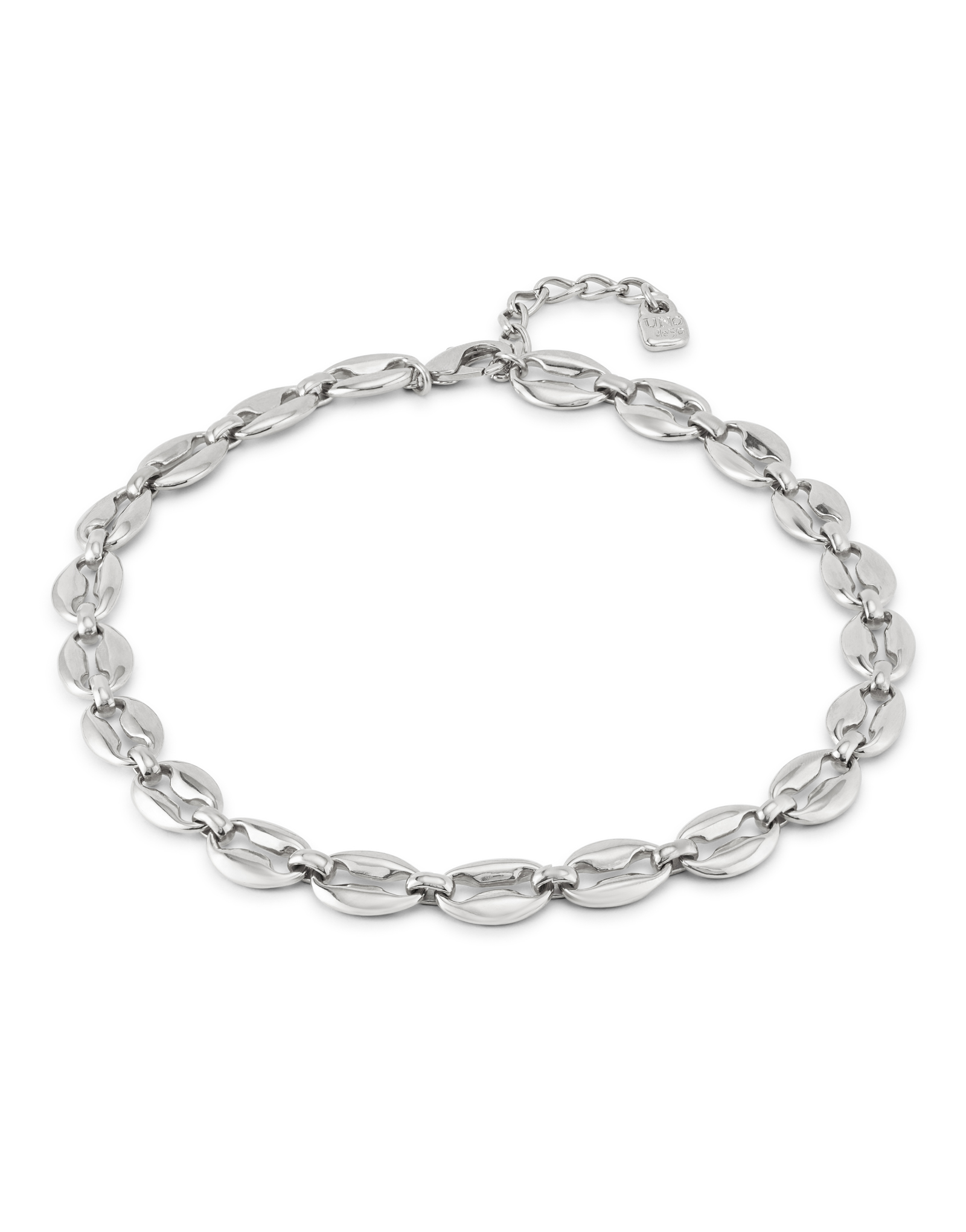 Short link chain necklace, Silver, large thumbnail