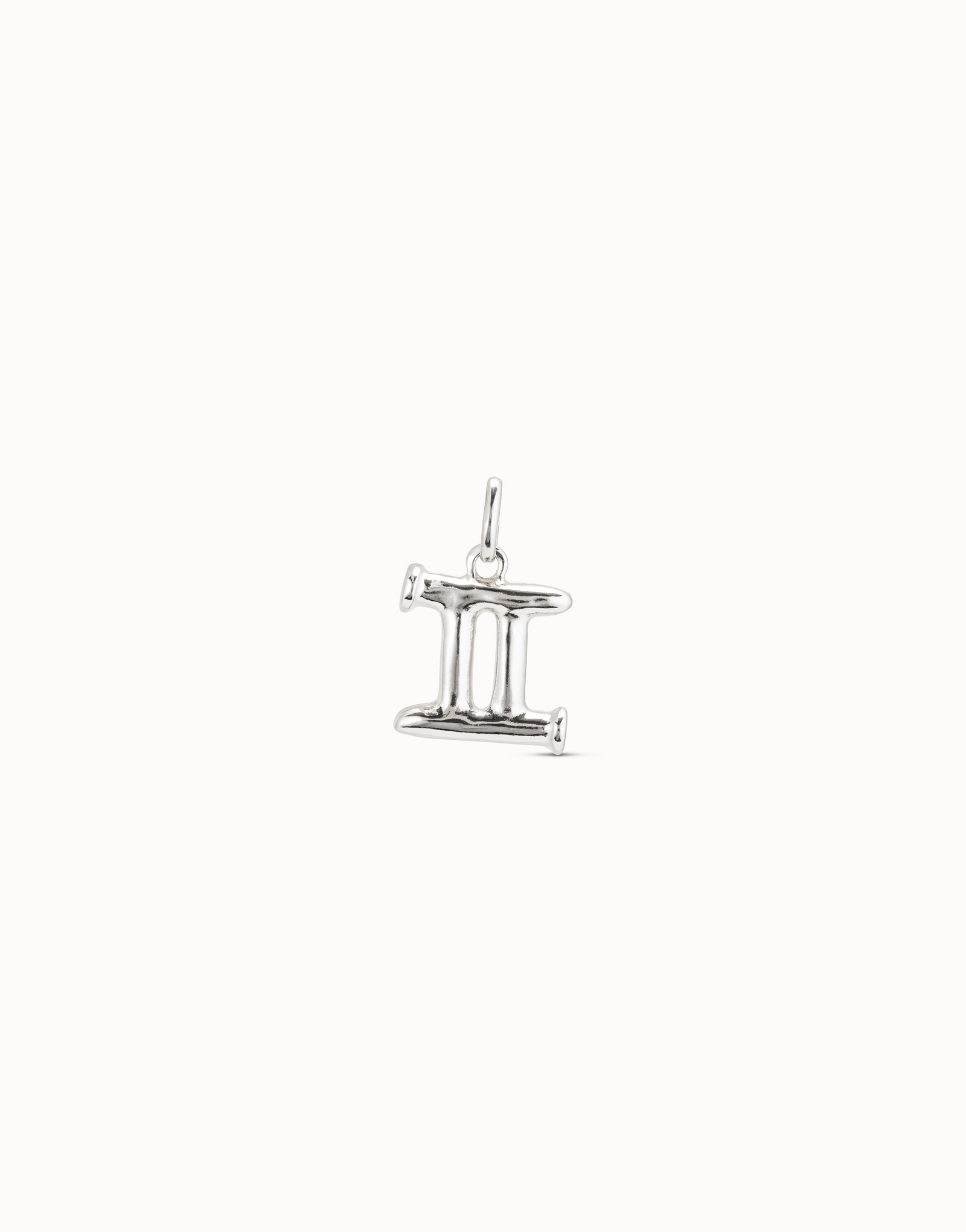 Gemini shaped charm, Silver, large thumbnail