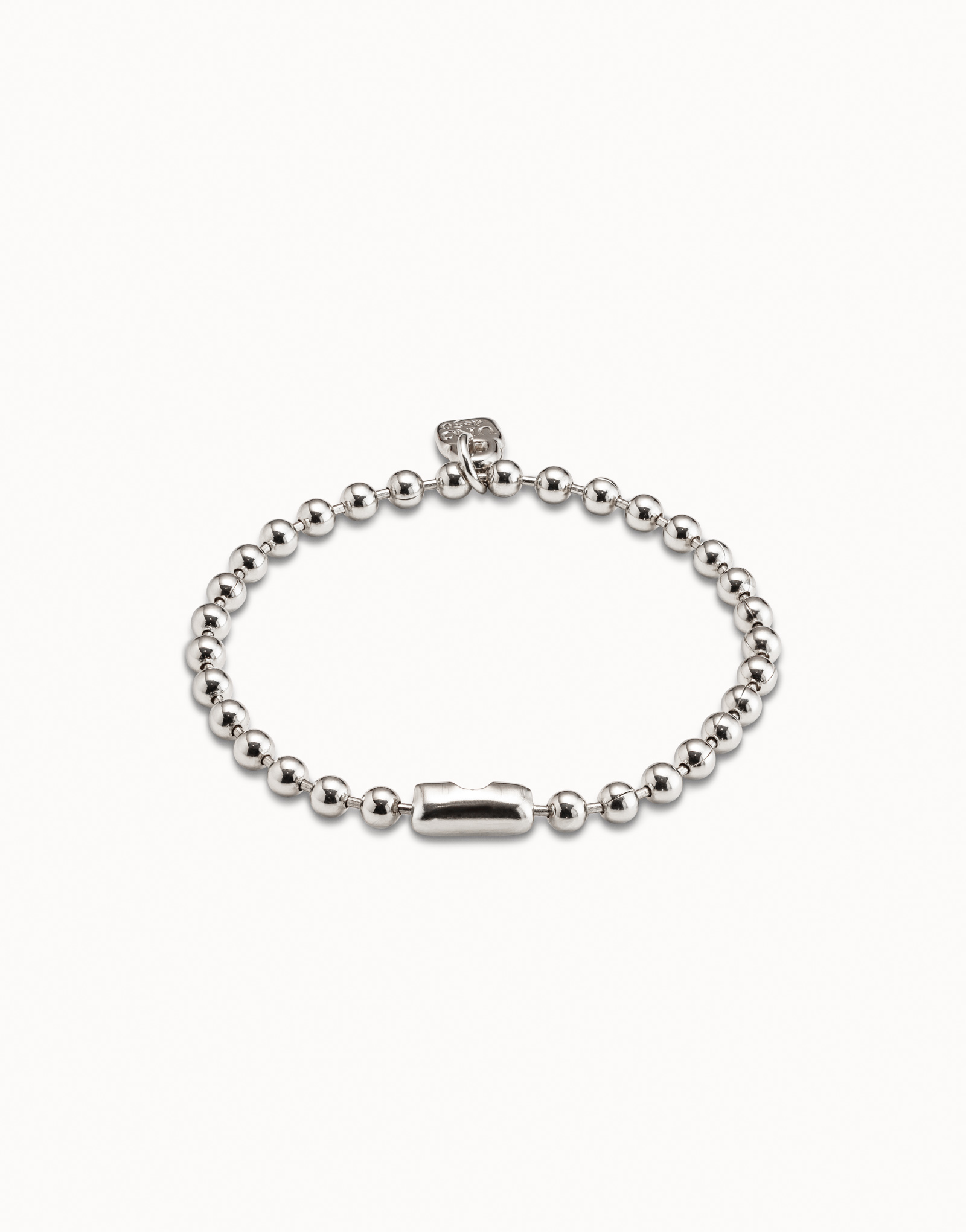 Beaded charm bracelet, Silver, large thumbnail