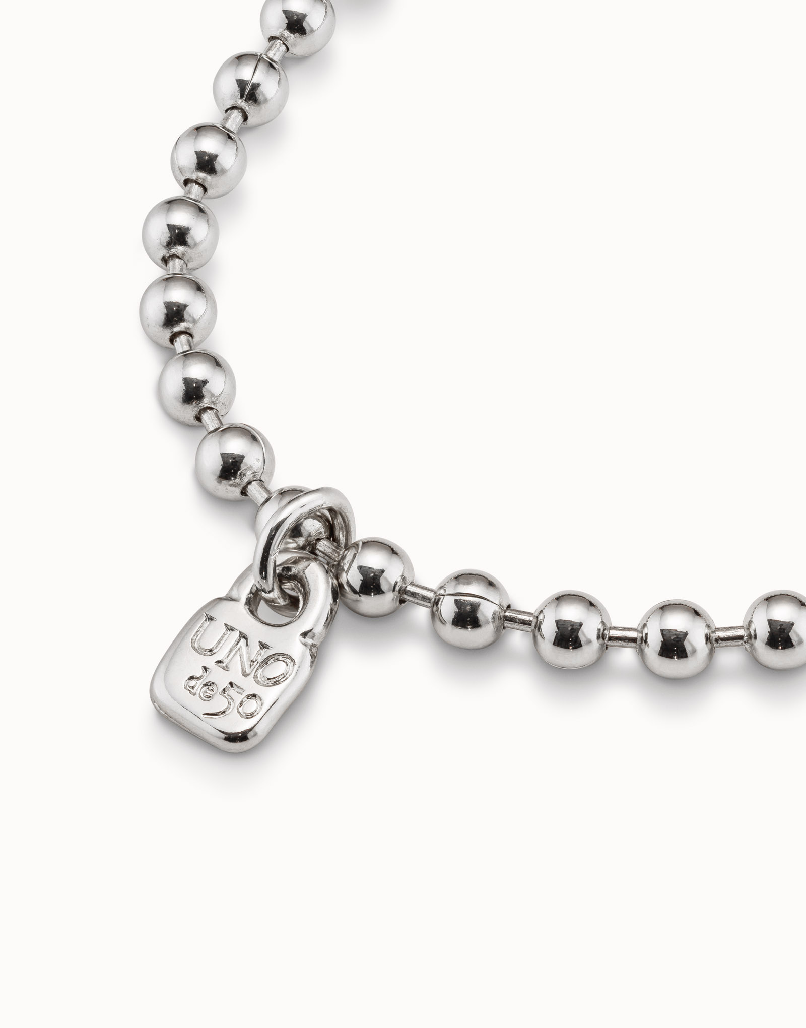 Beaded charm bracelet, Silver, large thumbnail