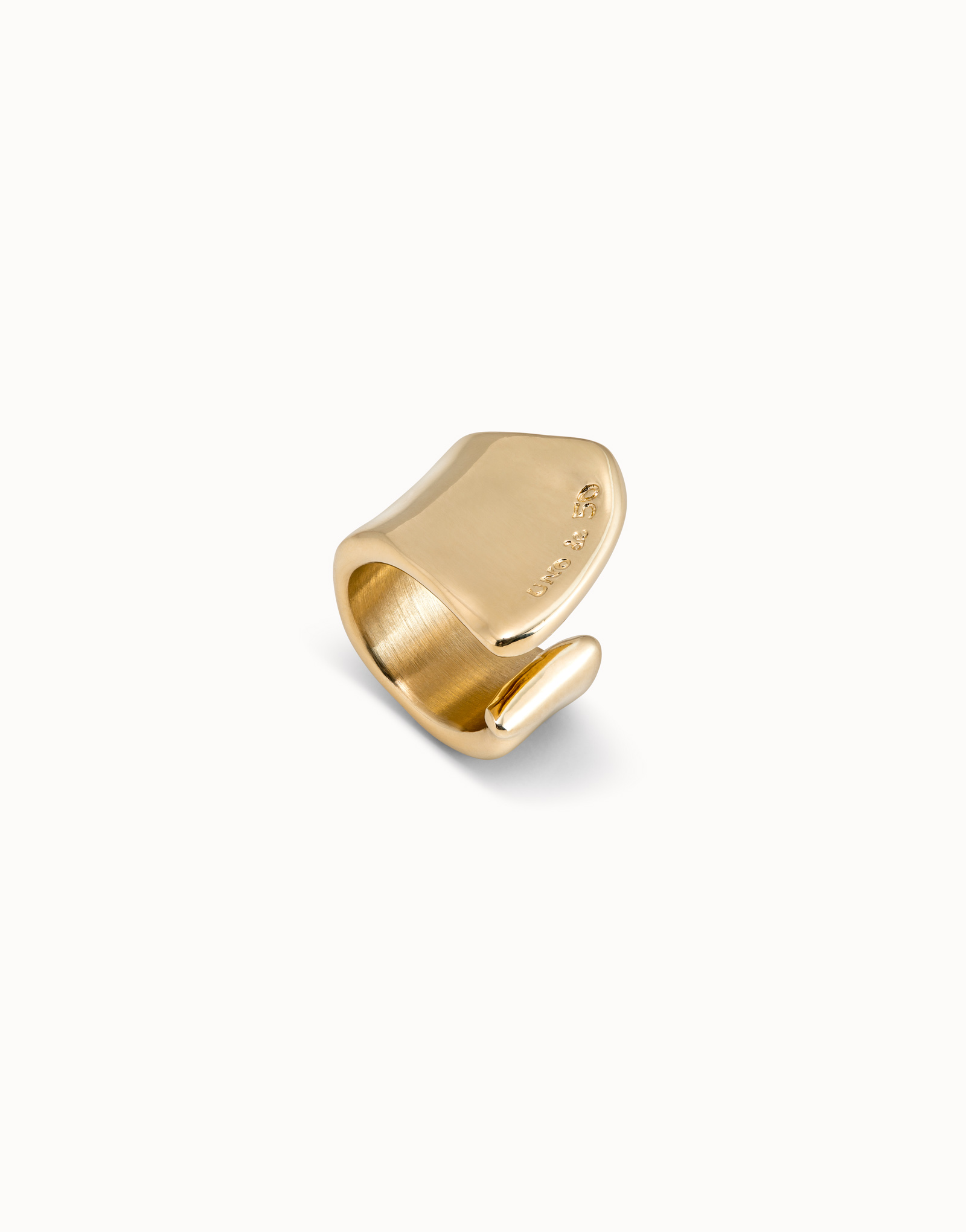 Large open ring, Golden, large thumbnail