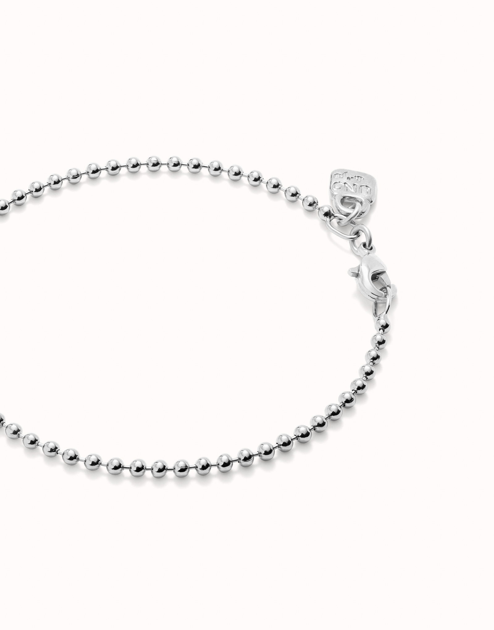 Beaded chain charm bracelet, Silver, large thumbnail