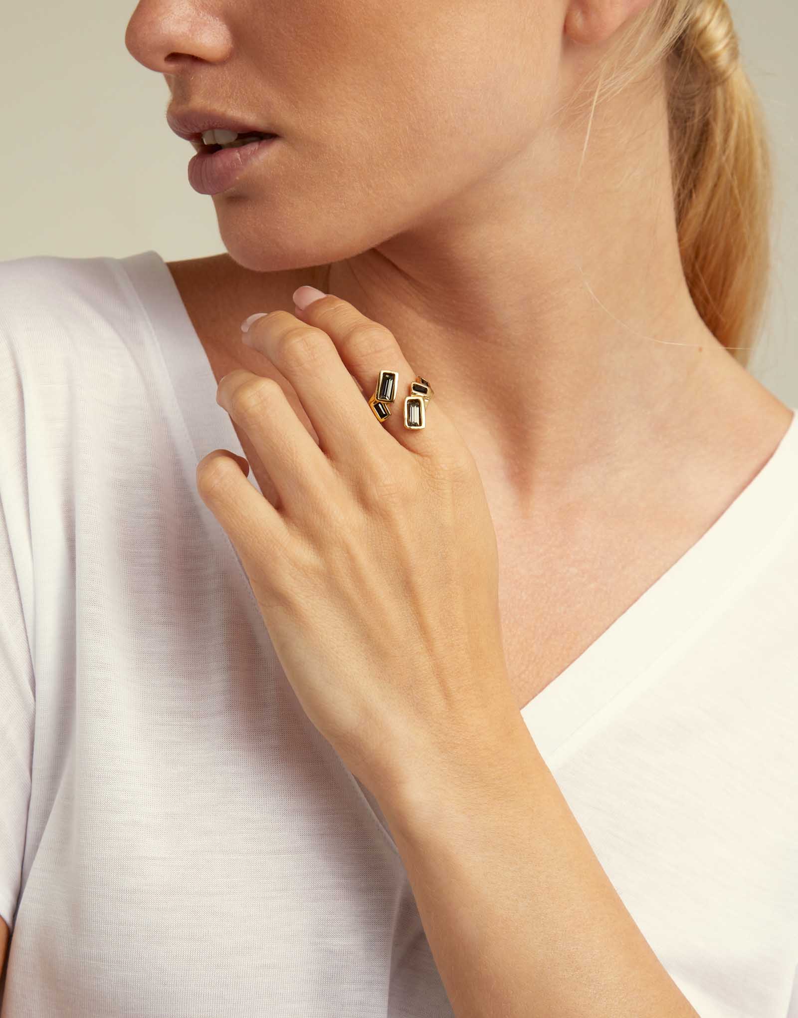 Ring GlitterByGlitter, Golden, large thumbnail