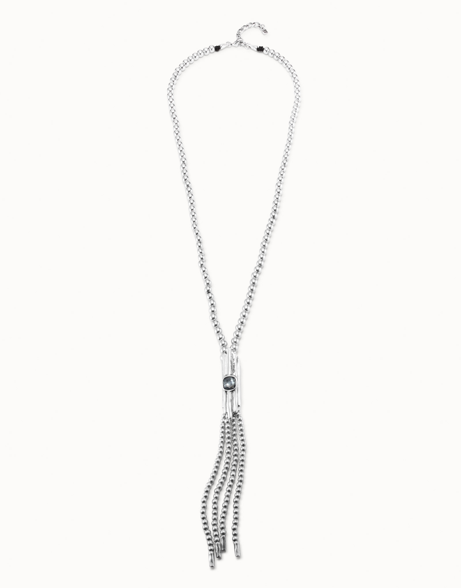 Necklace waterfalls, Silver, large thumbnail