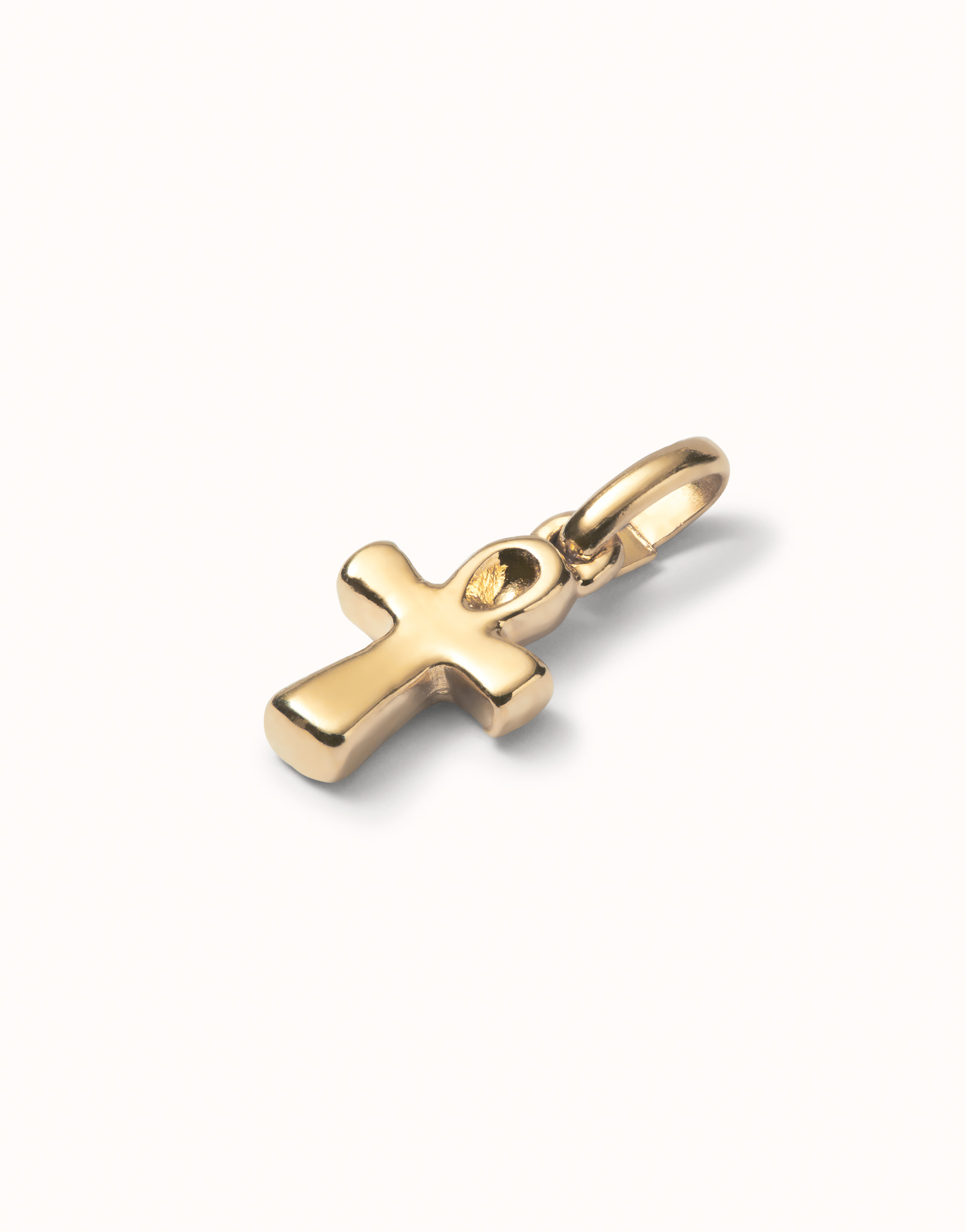 Cross-shaped charm, Golden, large thumbnail