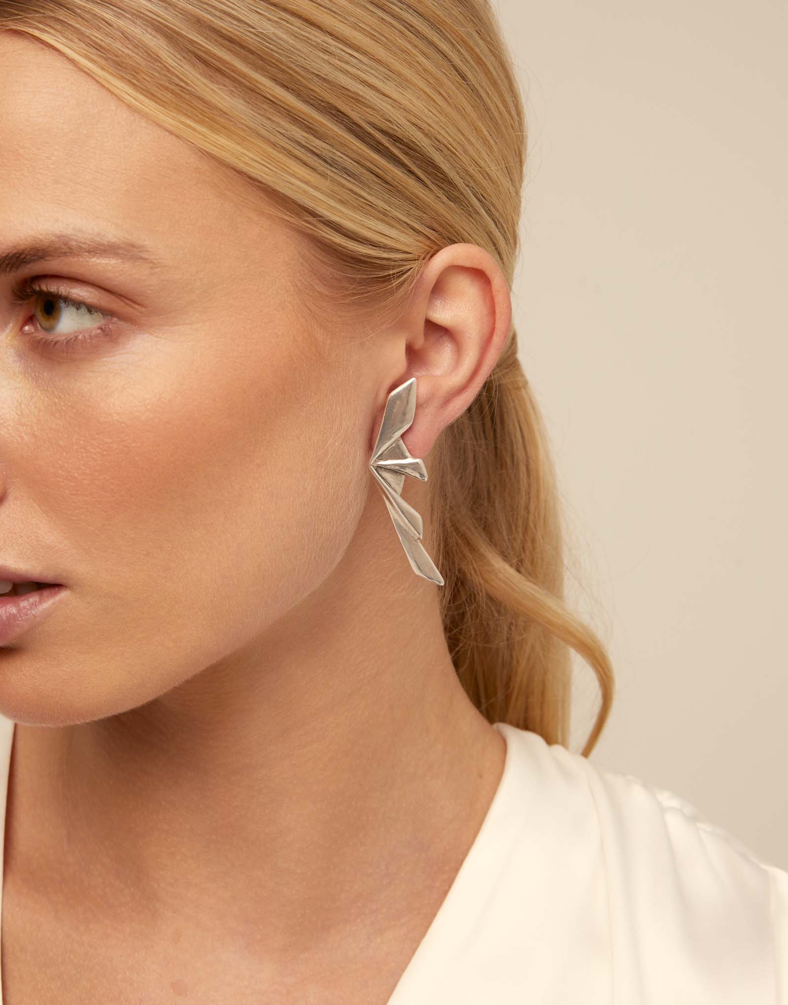 EarRing abracadabra, Silver, large thumbnail