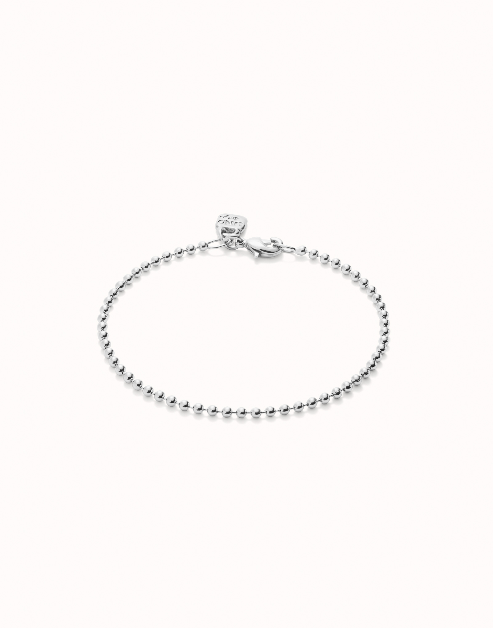 Beaded chain charm bracelet, Silver, large thumbnail