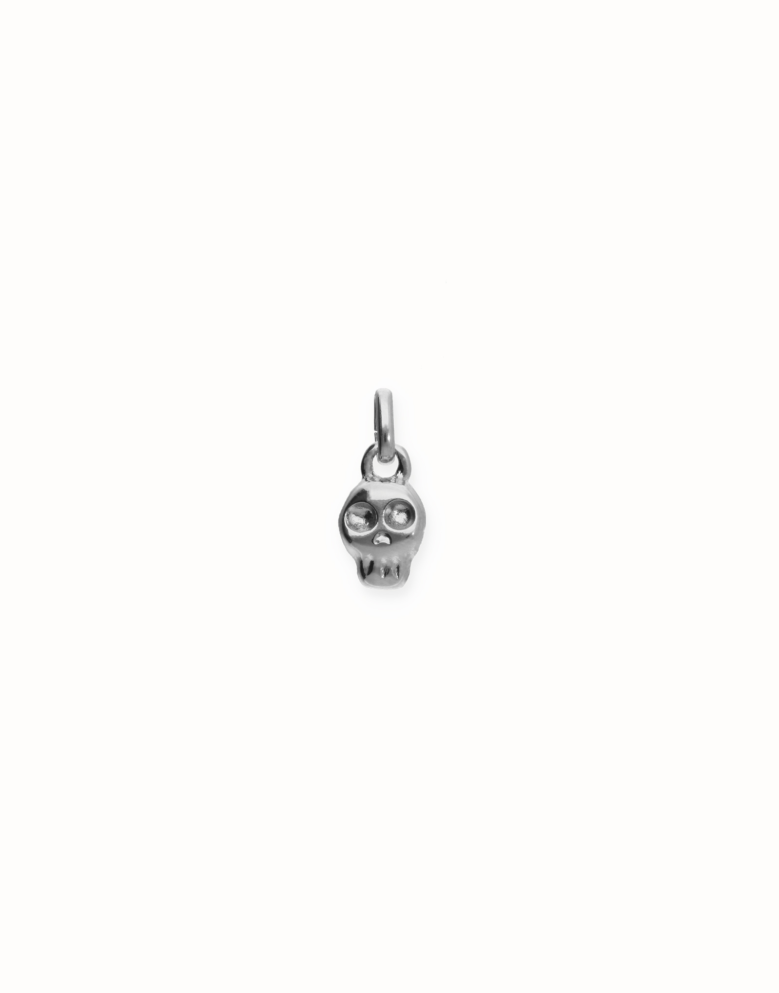 Skull shaped charm, Silver, large thumbnail