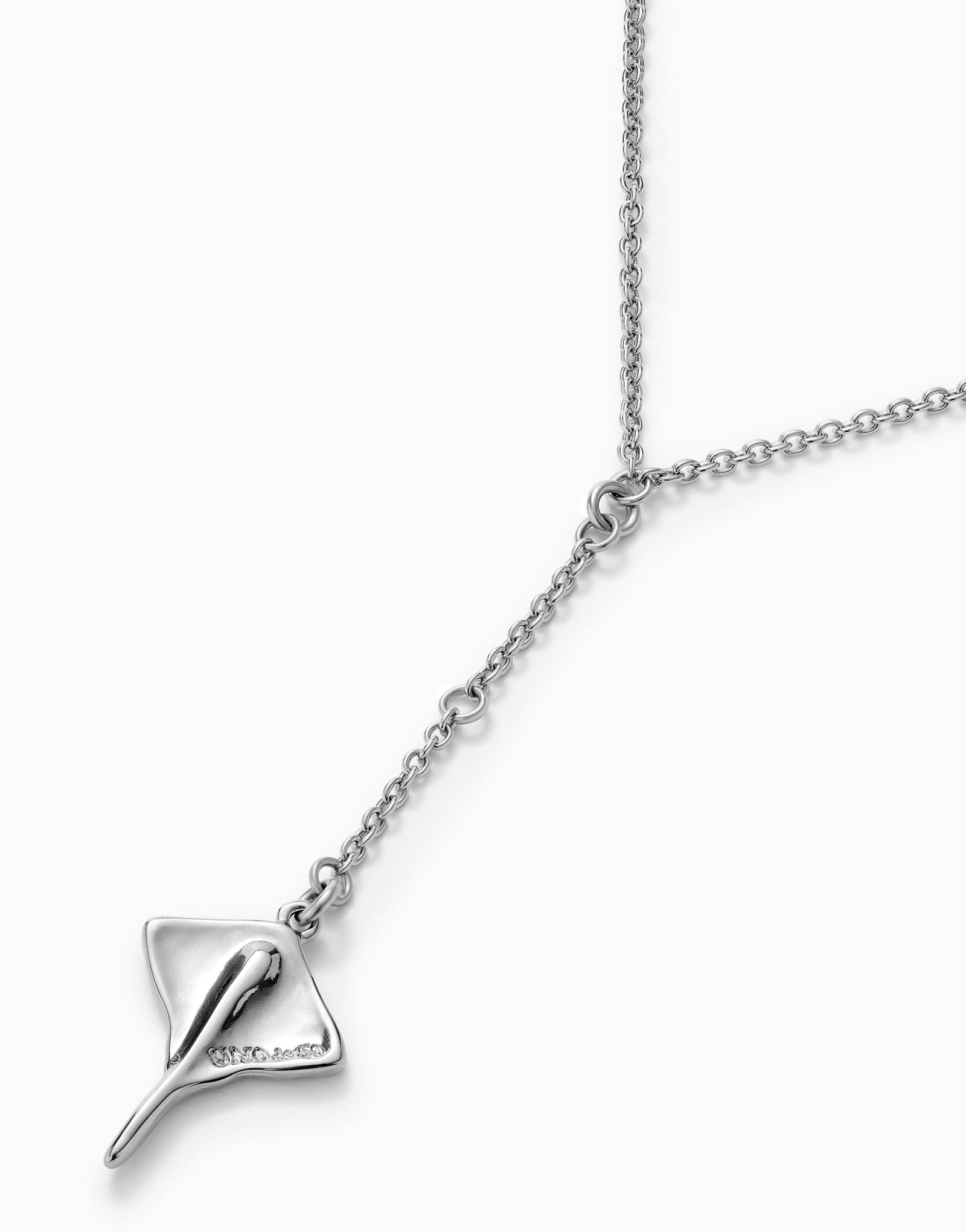 Body chain with manta ray, Silver, large thumbnail